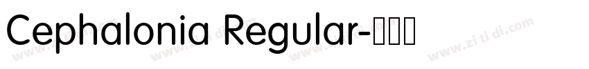 Cephalonia Regular字体转换